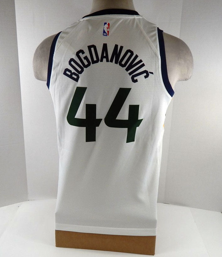 2020-21 Youth Utah Jazz Bojan Bogdanovic #44 Swingman White Jersey Nike NWT L 6 Pic2
