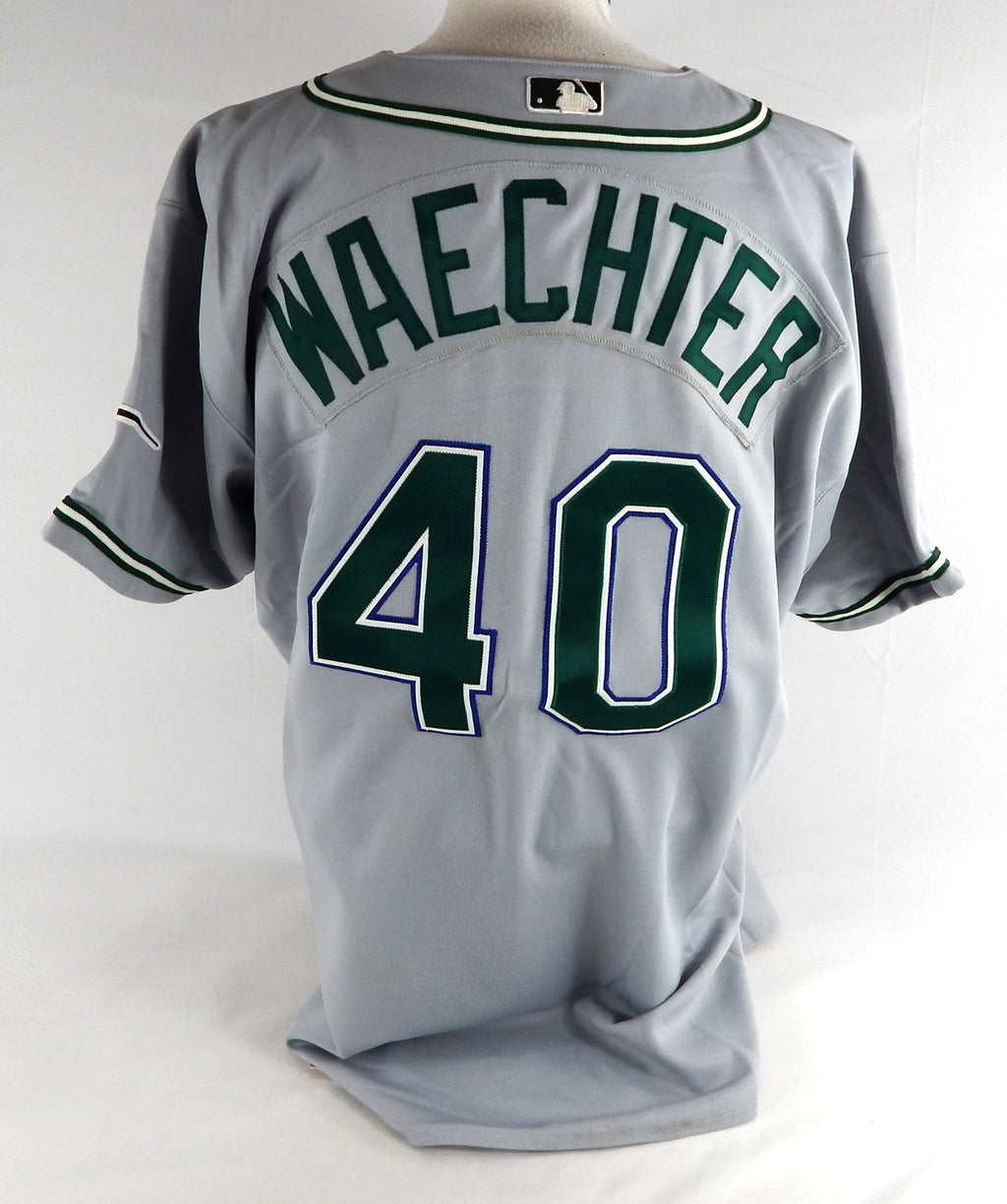 2003-04 Tampa Bay Devil Rays Doug Waechter #40 Game Issued Grey Jersey 50 492 Pic2