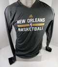 2014-15 New Orleans Pelicans Team Issued Grey Longsleeve Training Shirt 3XL+2 4