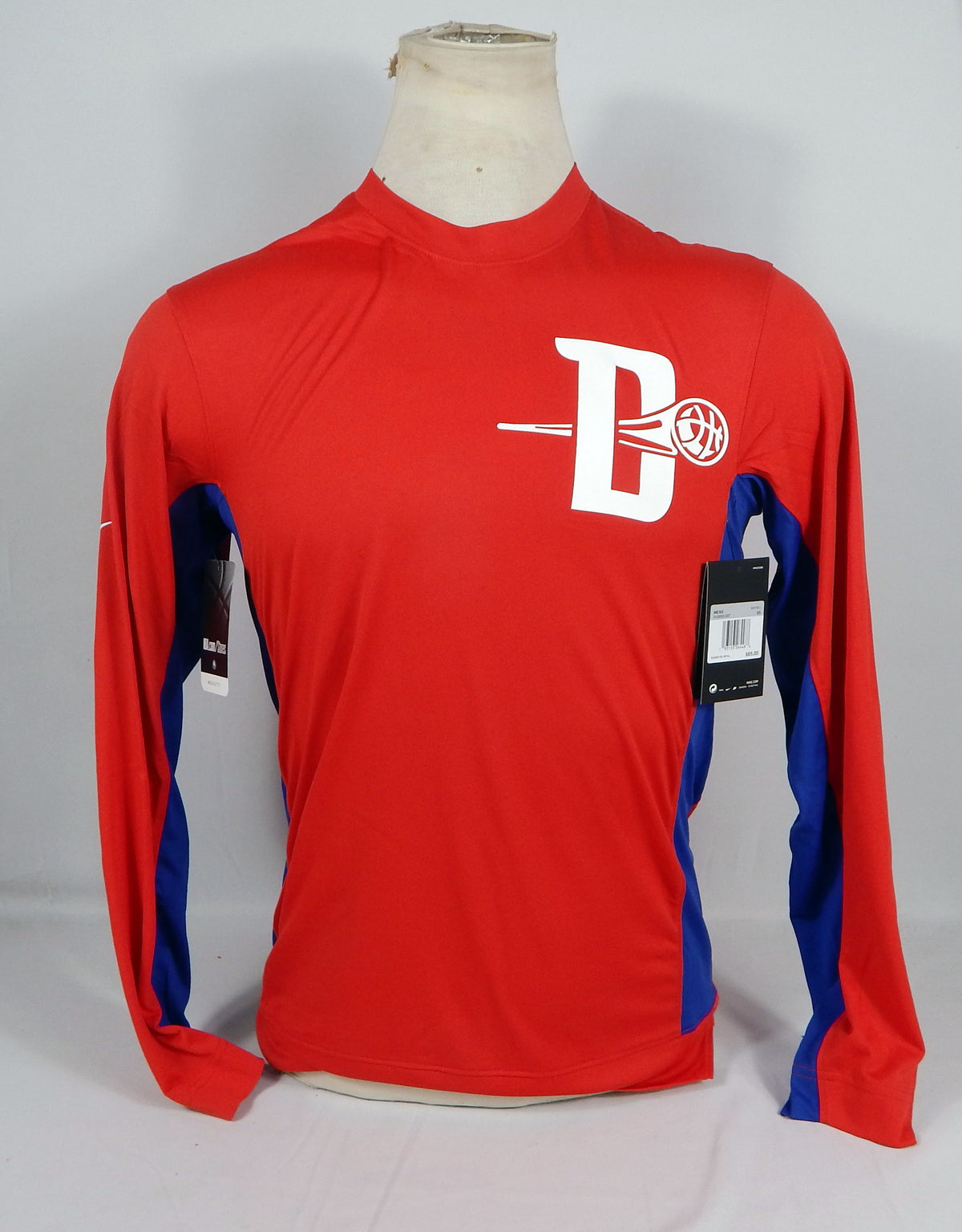 2017-18 Detroit Pistons Team Issued Red Shooting Shirt XS 713092S