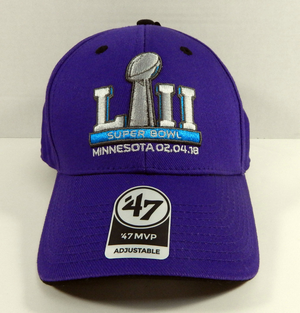 Super Bowl LII '47 Brand Purple Adjustable Clean Up Hat Philadelphia Eagles NWT