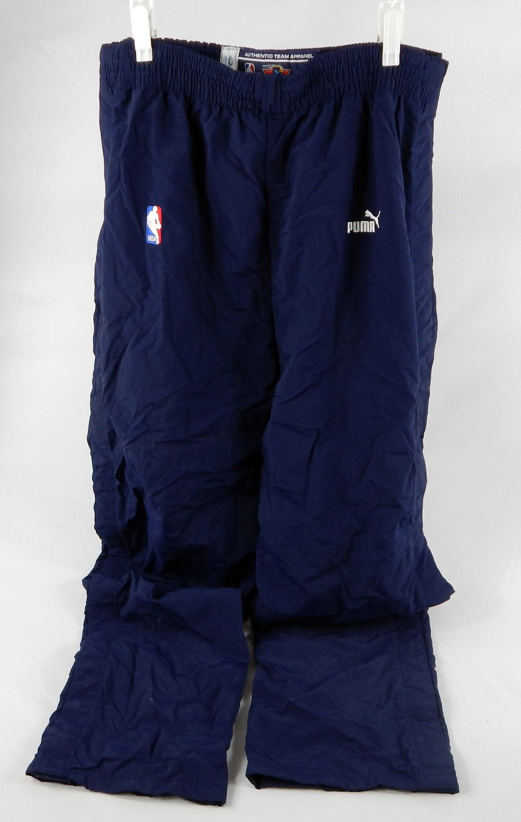 1999-00 Golden State Warriors Mookie Blaylock #10 Game Used Navy Warm Up Pants 6