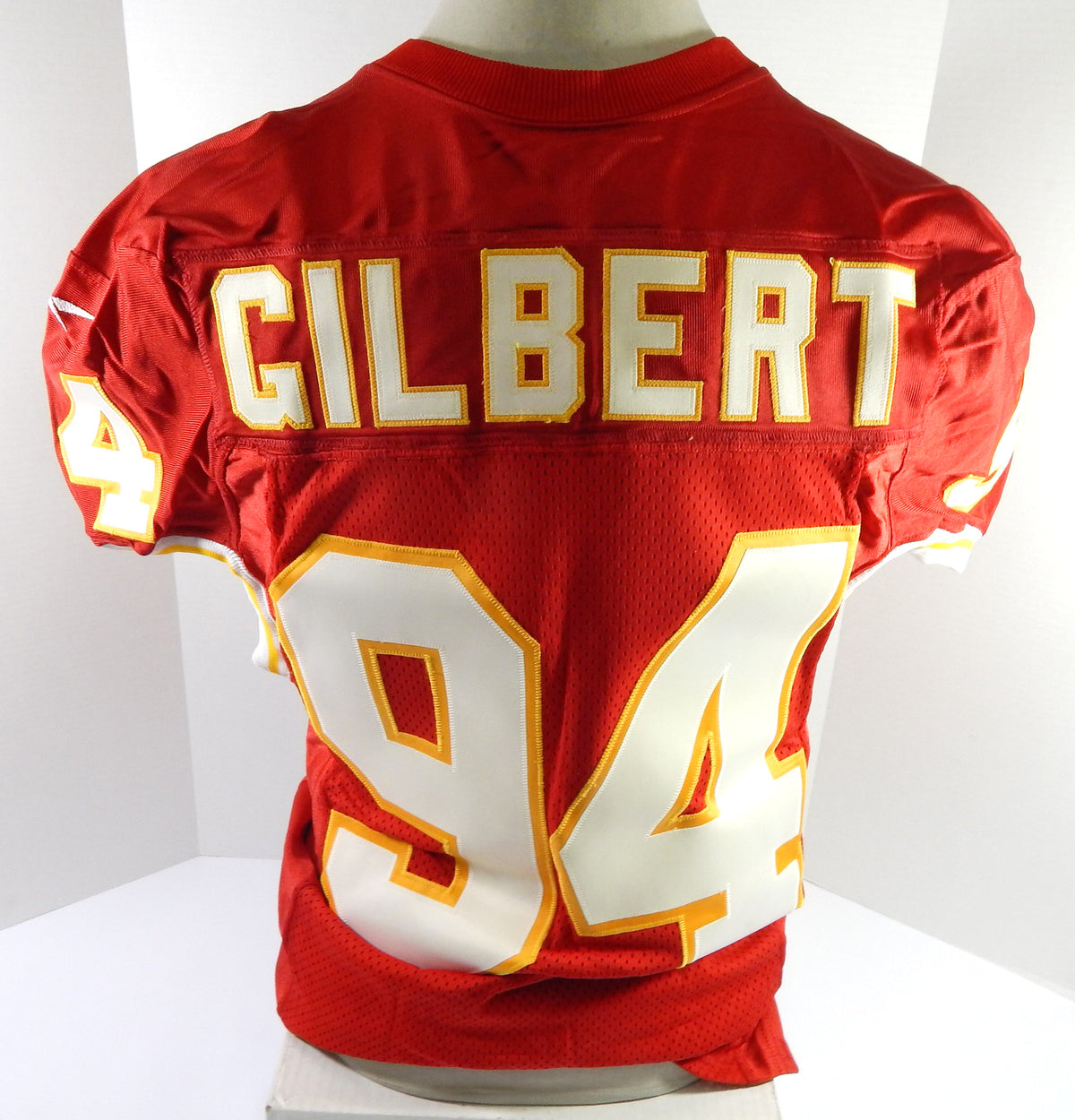 1998 Kansas City Chiefs Gilbert #94 Game Issued Red Jersey 46 DP51848