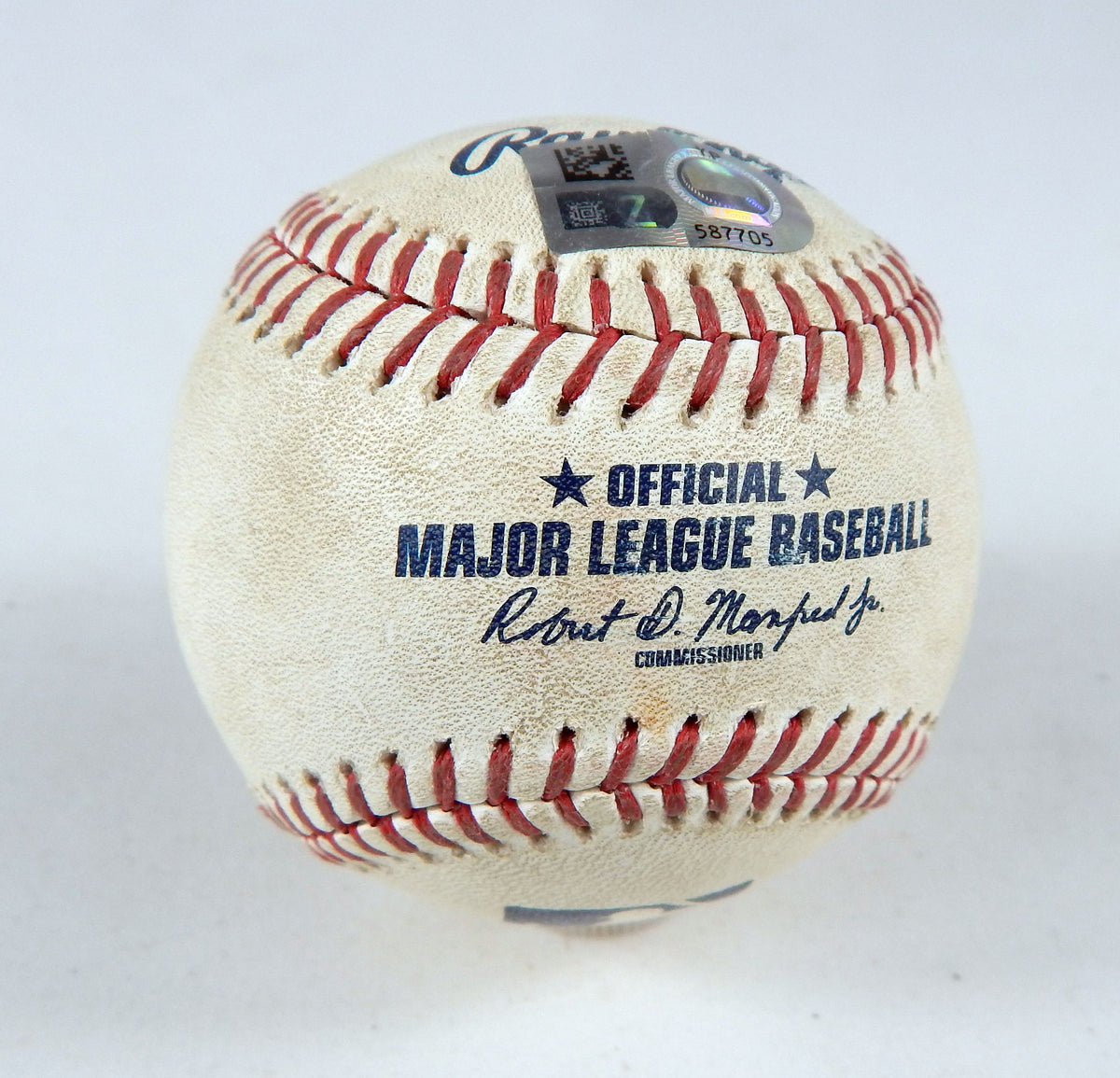 2023 Marlins Nationals Game Used Baseball Joan Adon Joey Wendle Ball DP82131