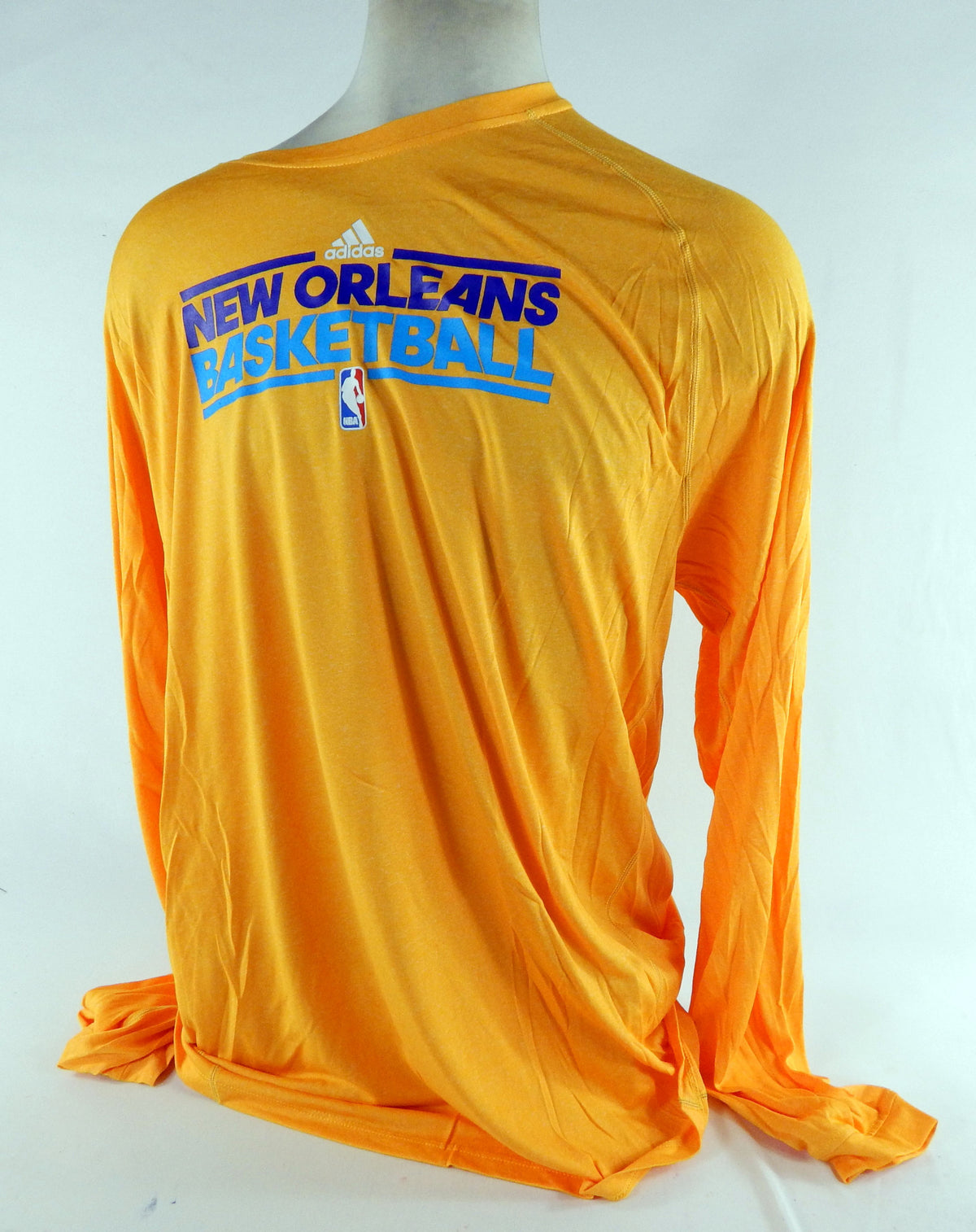 2011-12 New Orleans Hornets Team Issued Yellow LongSleeve Training Shirt 3XLT3