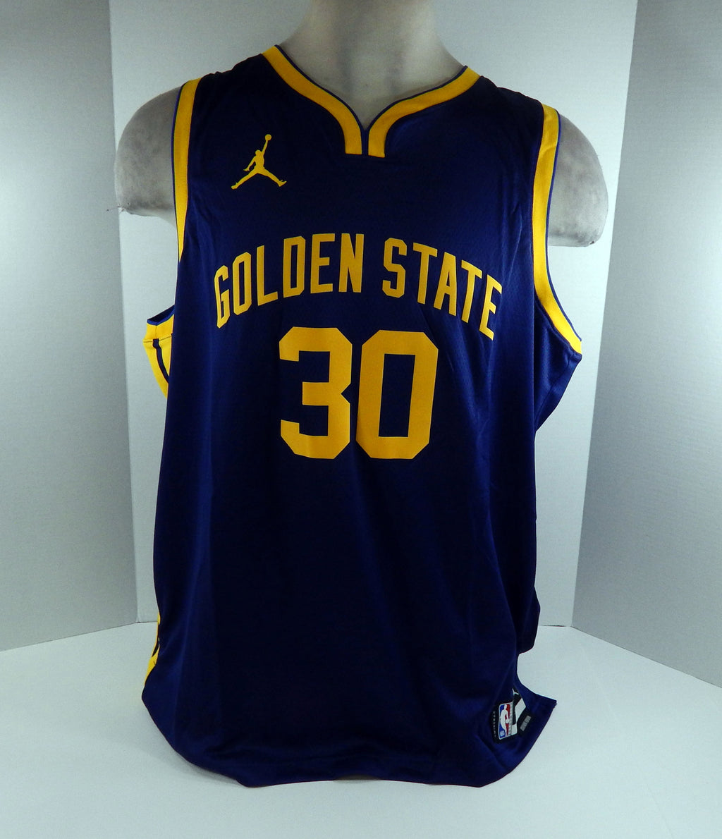 Men Golden State Warriors Stephen Curry #30 Swingman Navy Jersey Jordan NWT 2XL