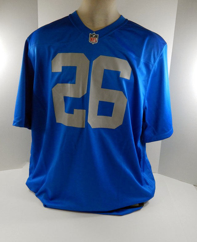 2024 Mens Detroit Lions Jahmyr Gibbs #26 Blue Game Jersey Nike NWT XL 02S