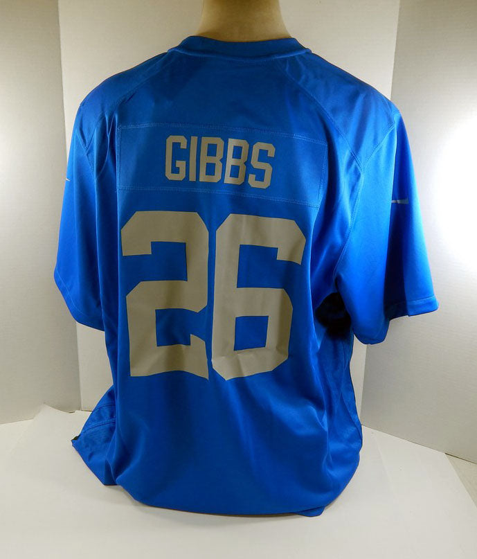 2024 Mens Detroit Lions Jahmyr Gibbs #26 Blue Game Jersey Nike NWT XL 02S Pic2