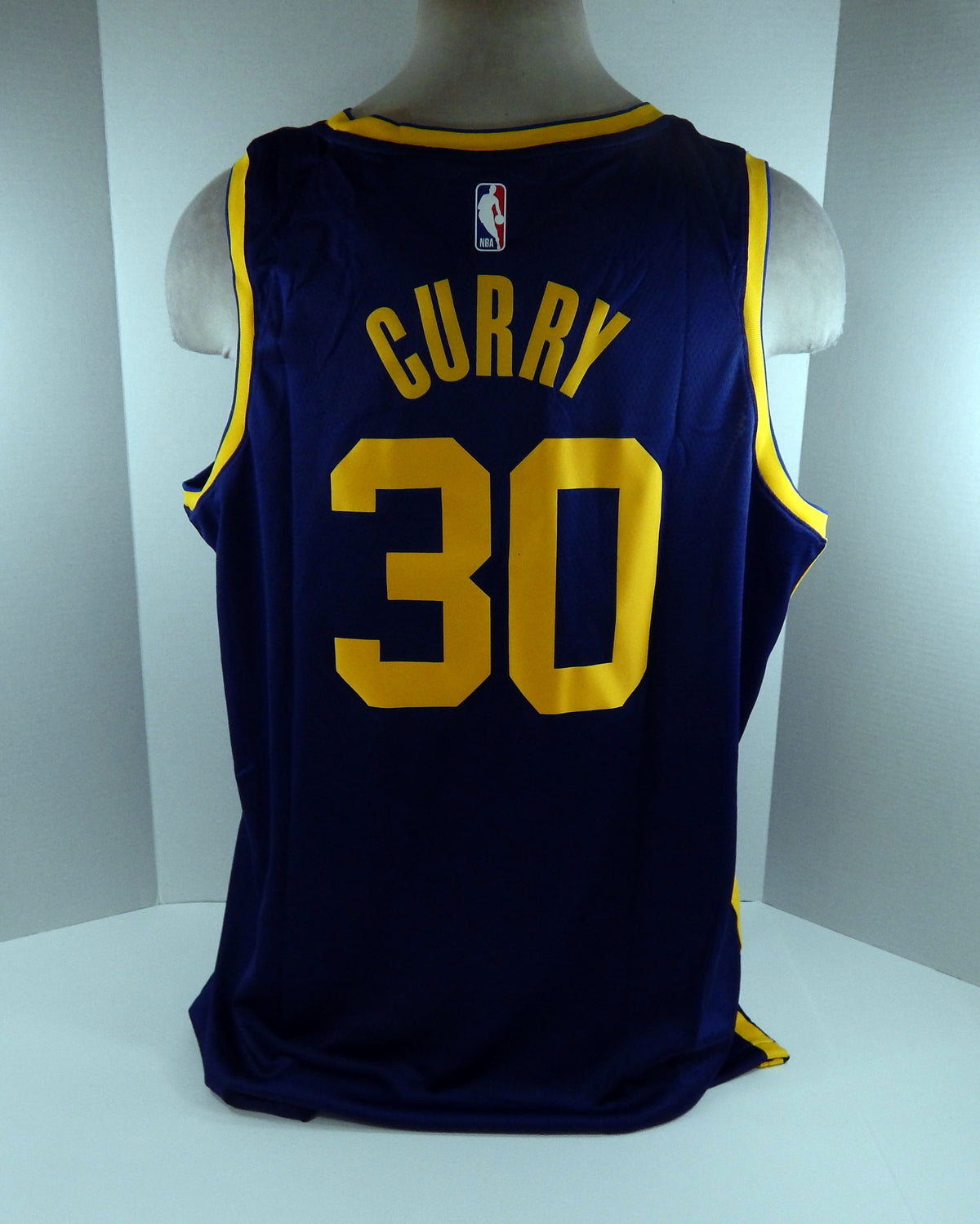 Men Golden State Warriors Stephen Curry #30 Swingman Navy Jersey Jordan NWT 2XL Pic2