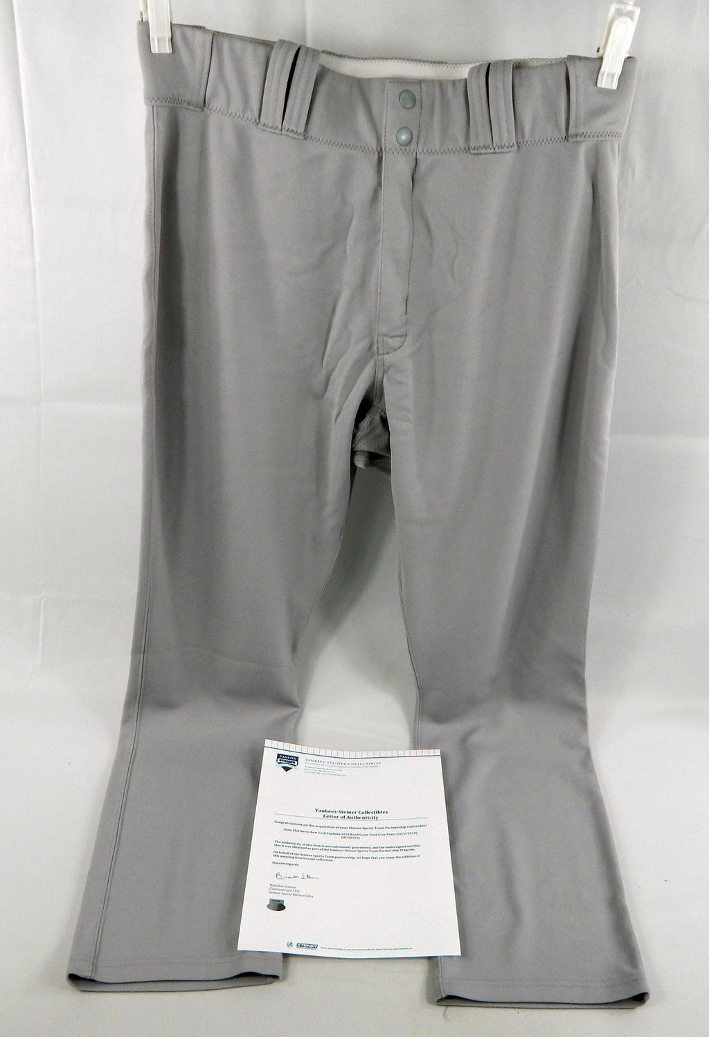 2018 New York Yankees Phil Nevin #35 Game Used Grey Pants 38 717