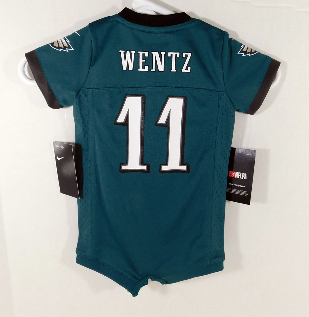 Infant Philadelphia Eagles Carson Wentz #11 Green Jersey One Piece 6-9M Nike NWT Pic2