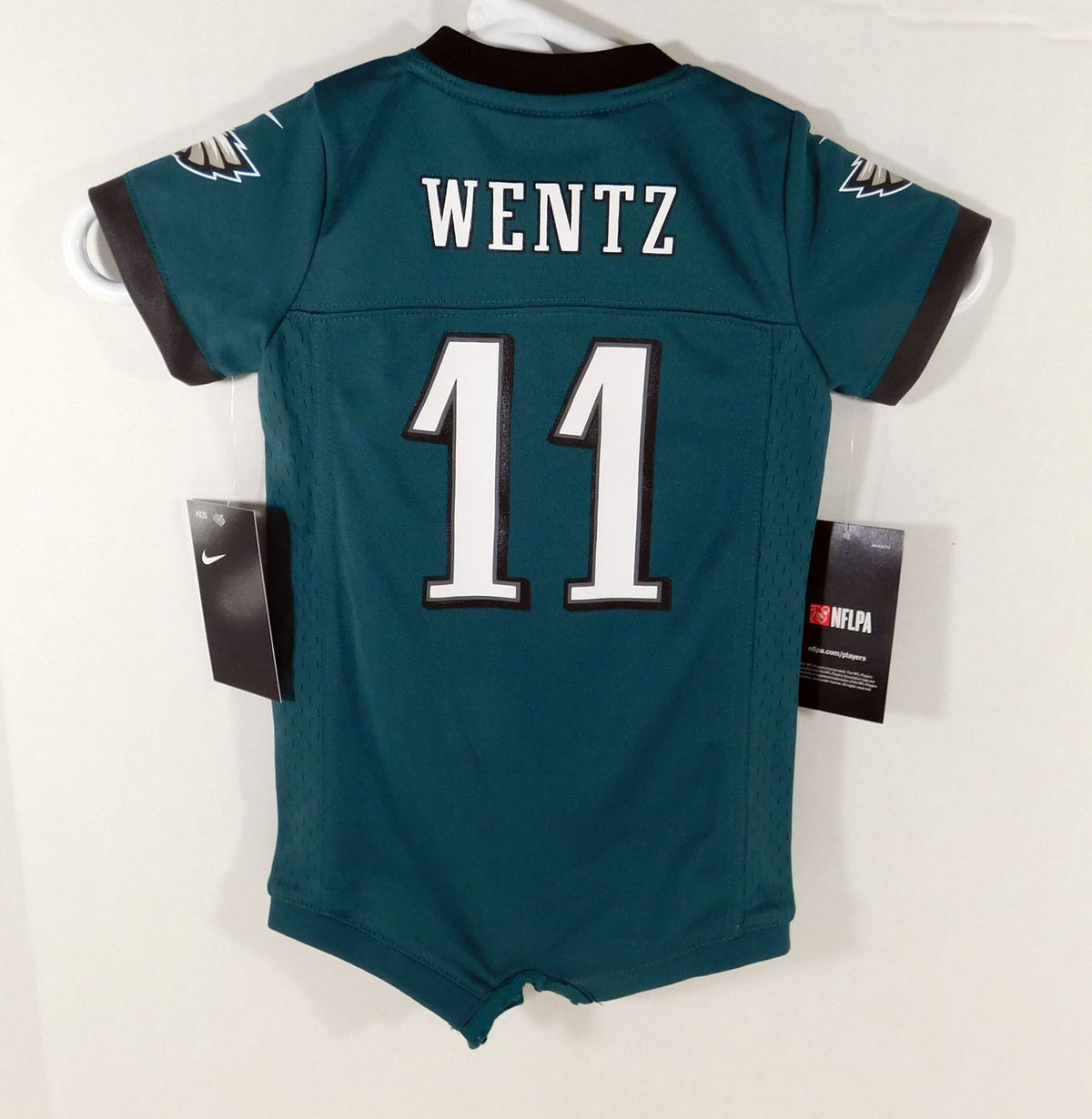 Infant Philadelphia Eagles Carson Wentz #11 Green Jersey One Piece 6-9M Nike NWT Pic2