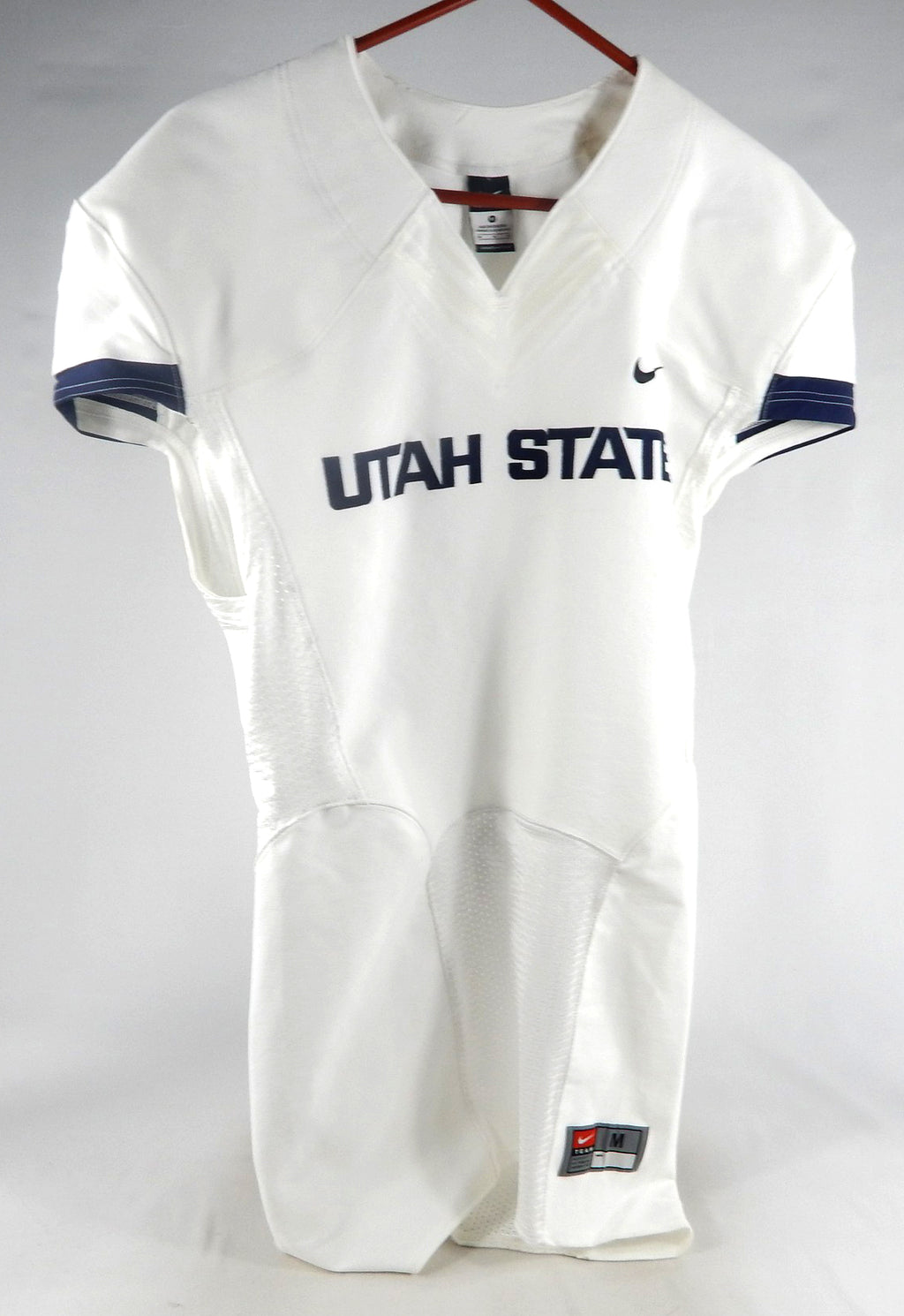 2013-15 Utah State Aggies Blank Game Issued White Jersey M 105
