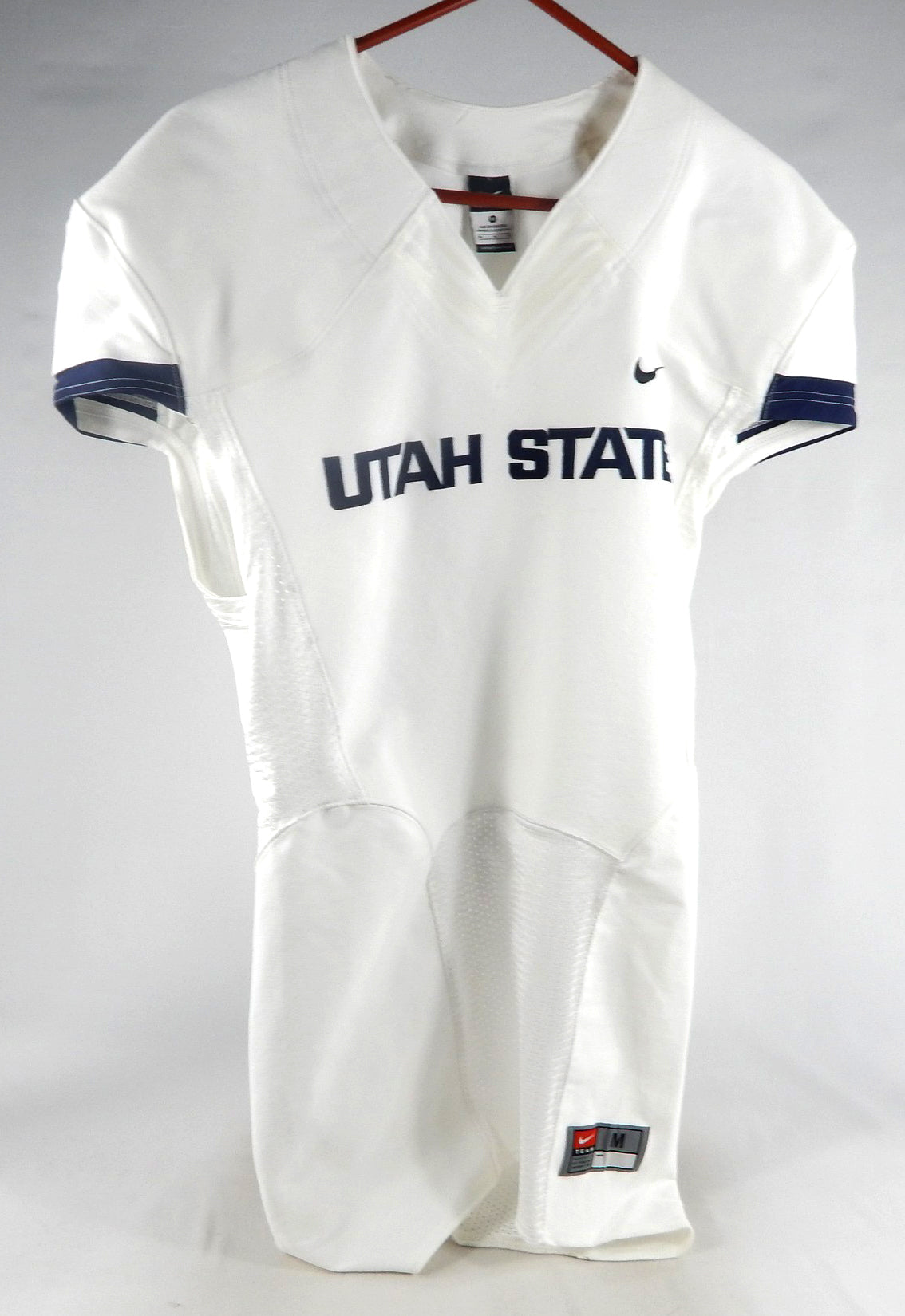 2013-15 Utah State Aggies Blank Game Issued White Jersey M 105