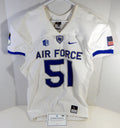 2015-18 Air Force Falcons #51 Game Used White Jersey Name Plate Removed L 360