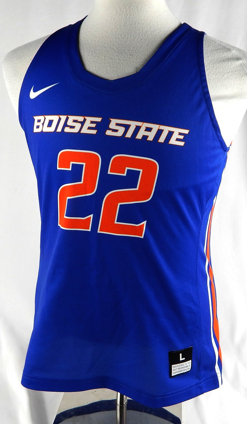 2019-20 Boise State Broncos #22 Game Issued Blue Jersey Basketball L 685