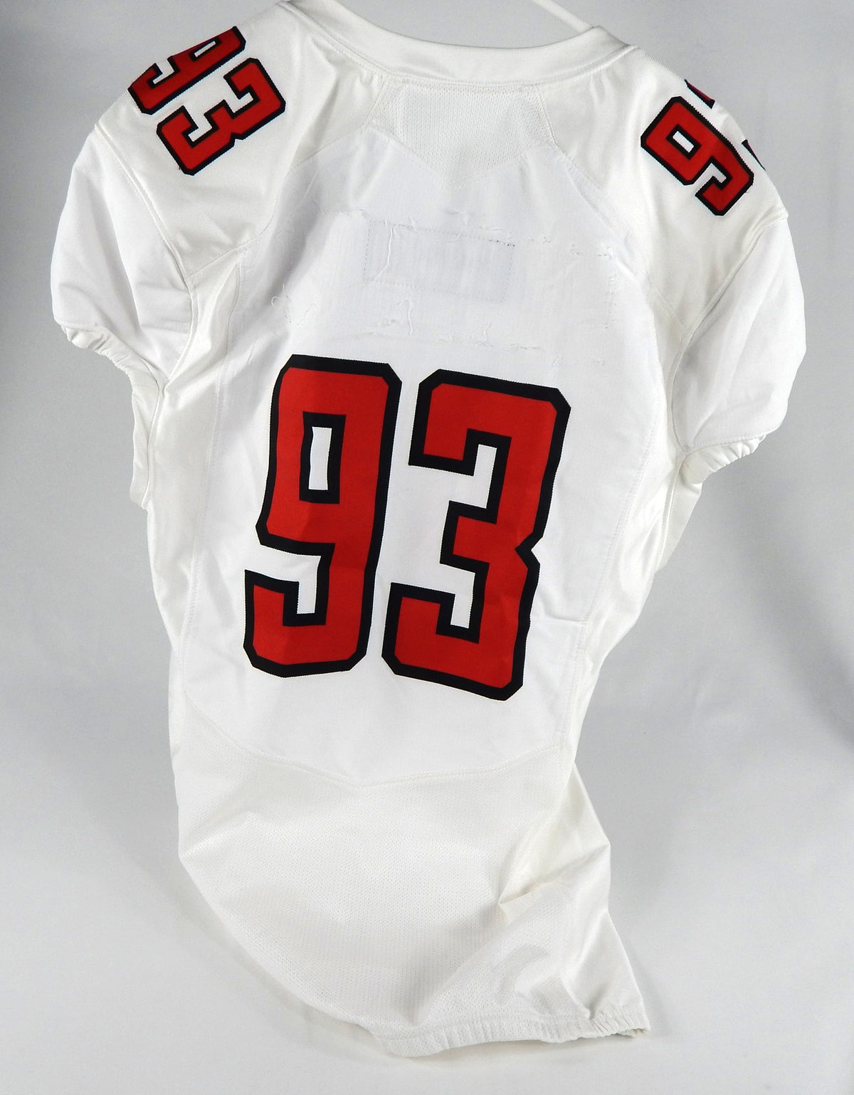 2018 Texas Tech Red Raiders #93 Game Issued Pos Used White Jersey 150 P NP R 69 Pic2