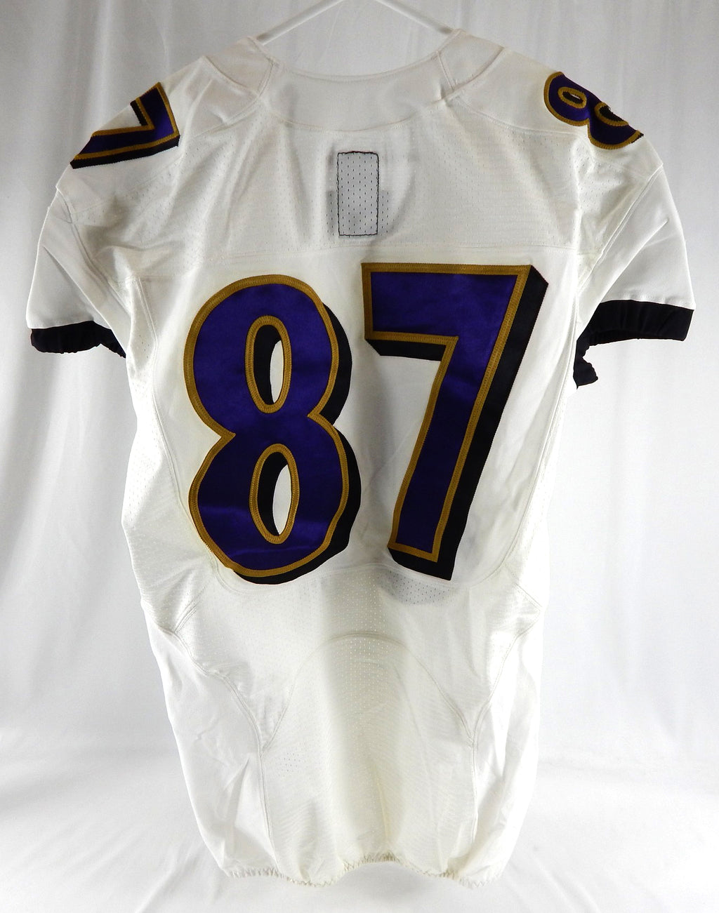 2013 Baltimore Ravens #87 Game Issued White Jersey 44 702 Pic2