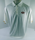 San Francisco 49ers Team Issued White Polo Shirt 2XL DP54076