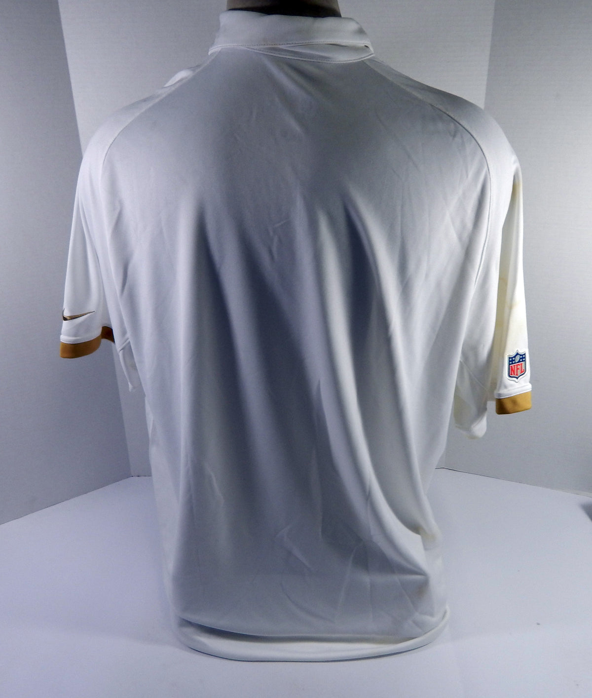 San Francisco 49ers Team Issued White Polo Shirt 2XL DP54076 Pic2