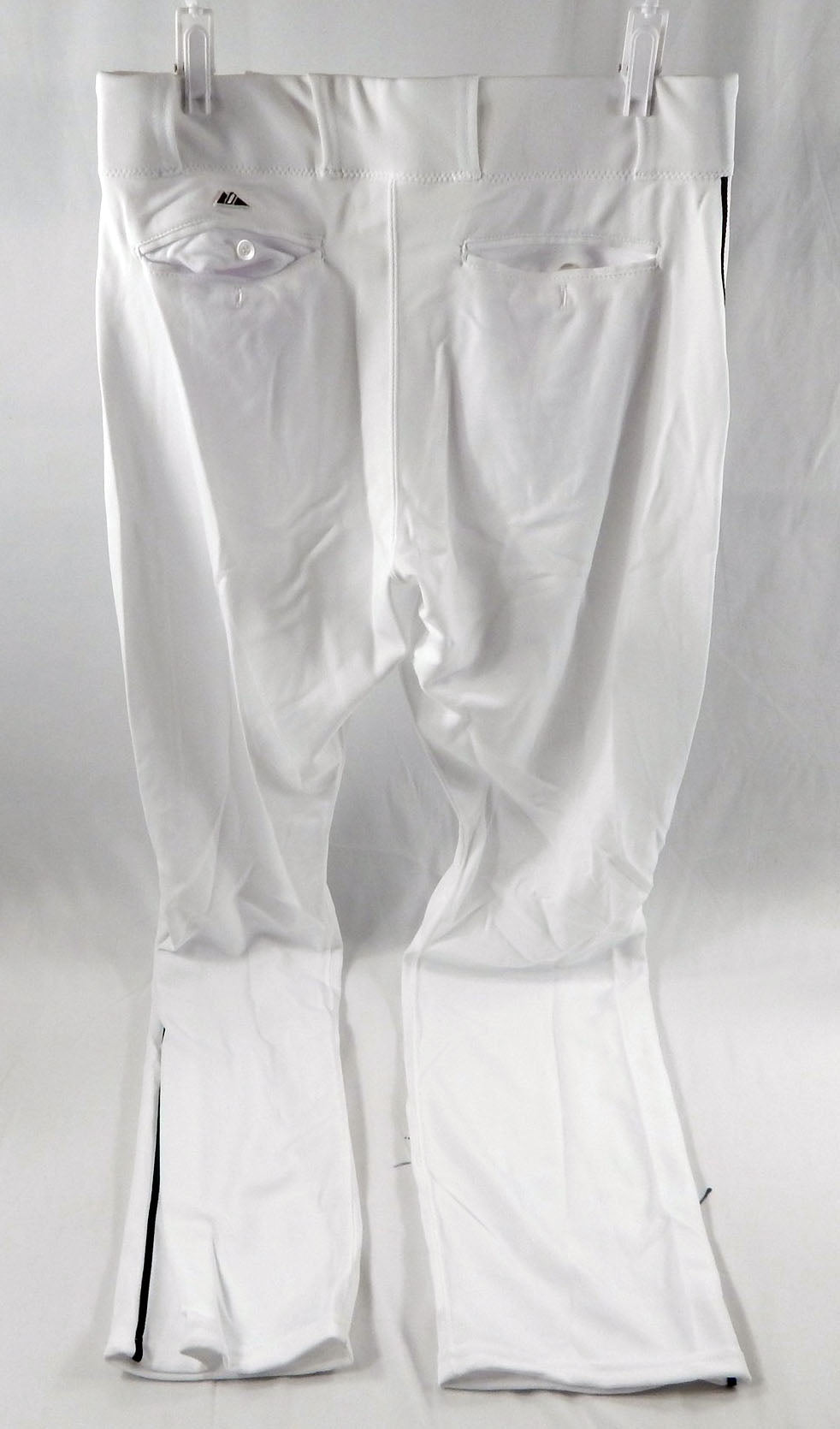 2015 Miami Marlins Jeff Mathis #6 Game Used White Baseball Pants 35-43 DP113570 Pic2