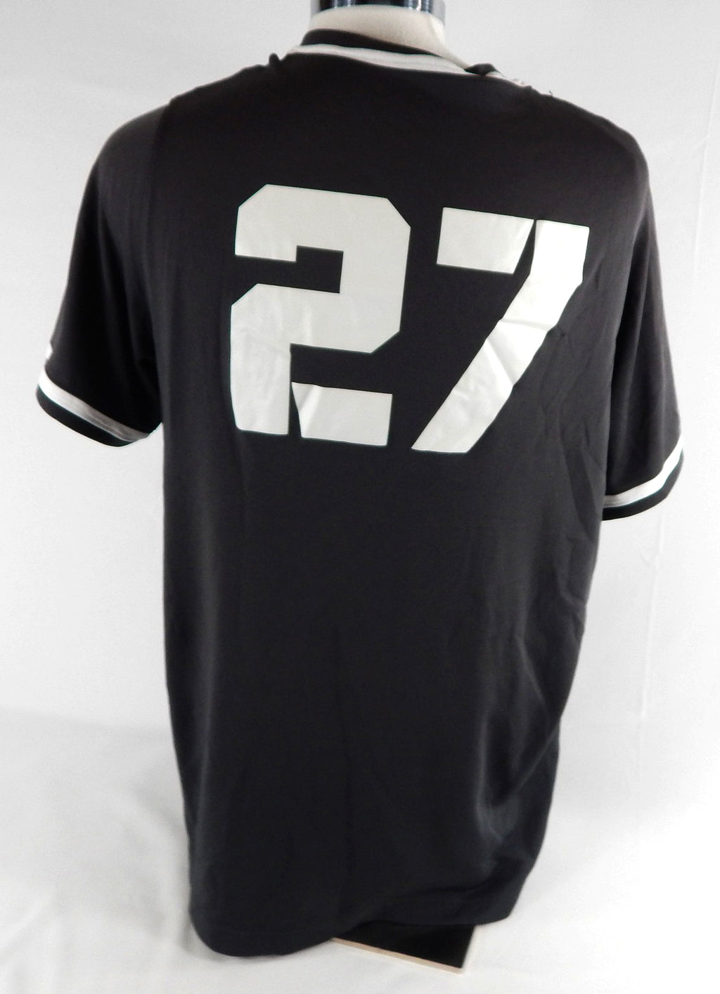 2021 Texas Christian Frogs #27 Game Used Grey Practice Jersey Baseball XL 754 Pic2