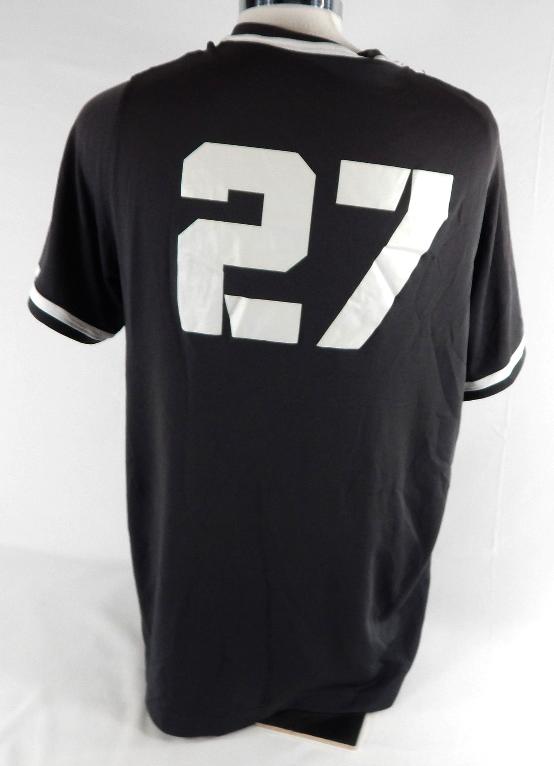 2021 Texas Christian Frogs #27 Game Used Grey Practice Jersey Baseball XL 754 Pic2