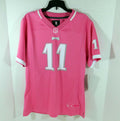 New Girls Philadelphia Eagles Carson Wentz #11 Pink Game Jersey L Nike Auth NWT