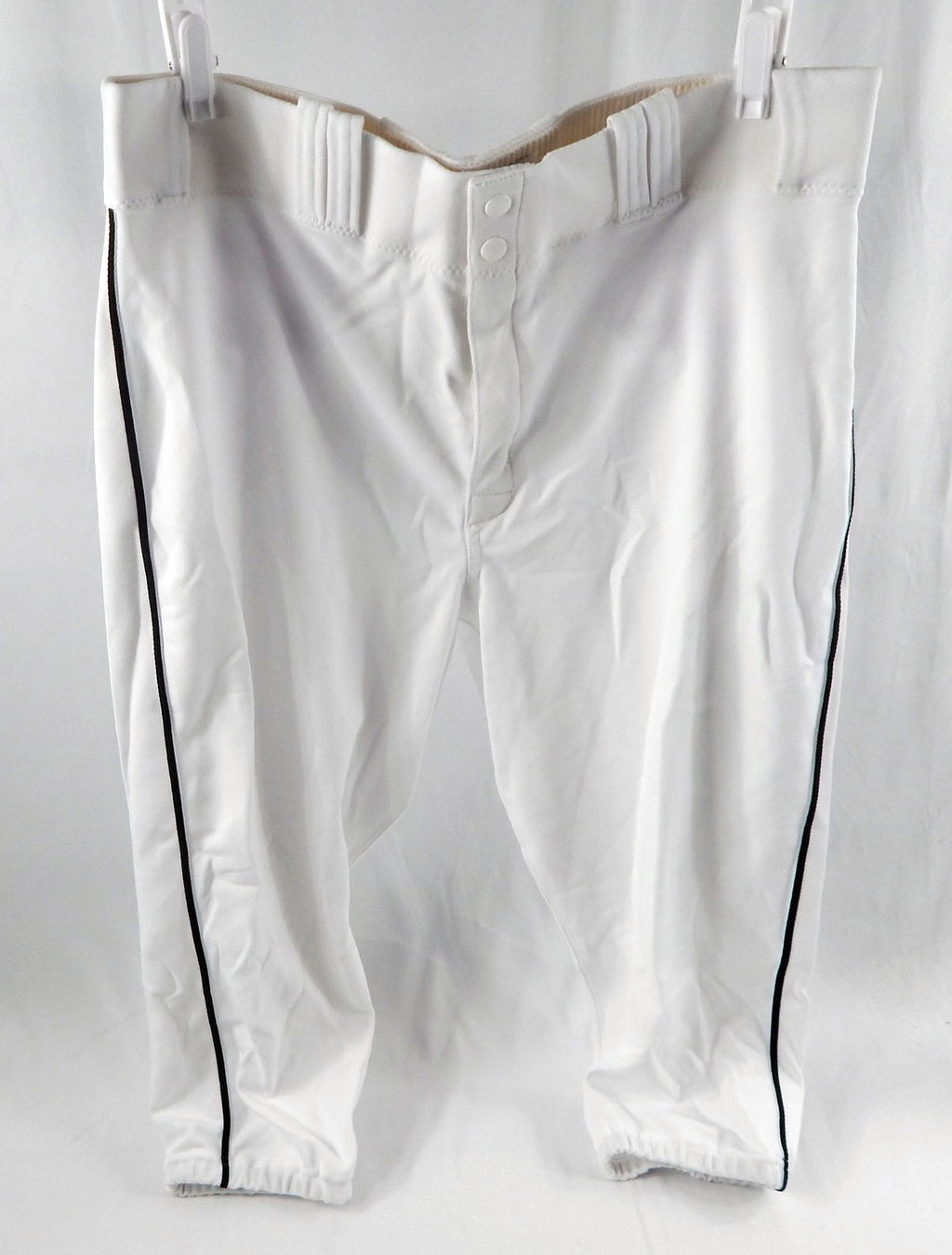 2014 Miami Marlins Steve Cishek #31 Game Used White Baseball Pants 38 DP113572