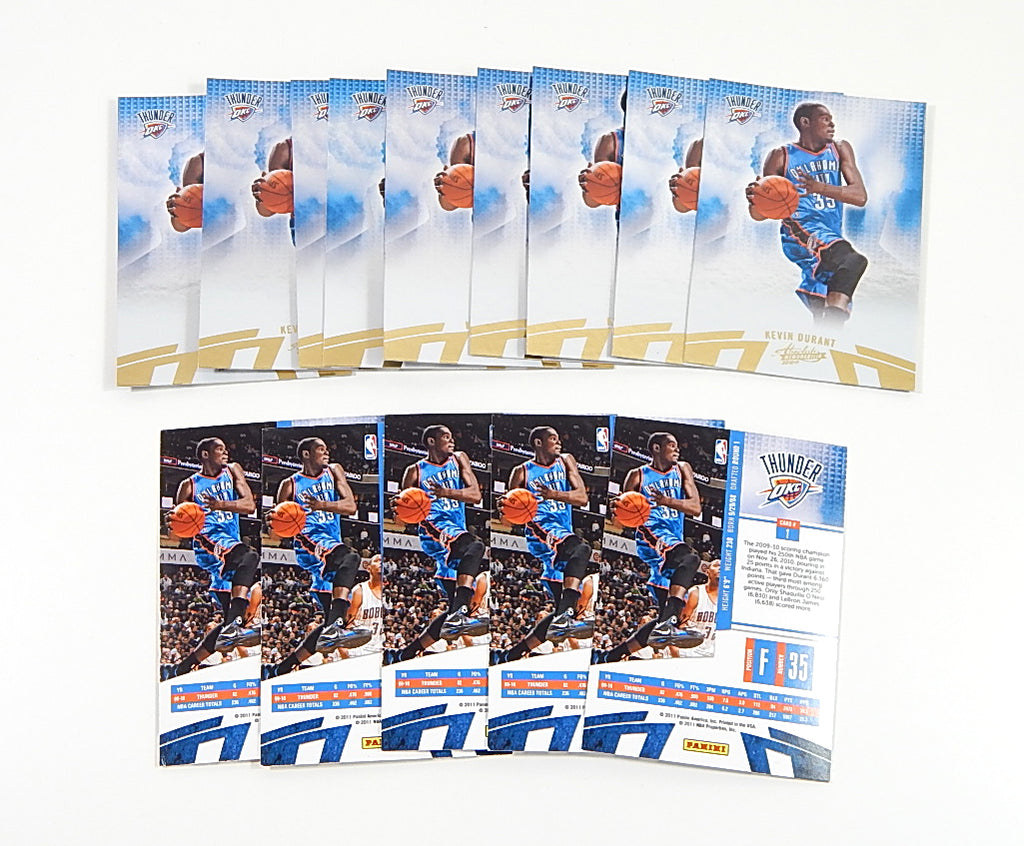 Lot of (14) 2010-11 Absolute Memorabilia Kevin Durant #1 Pic2