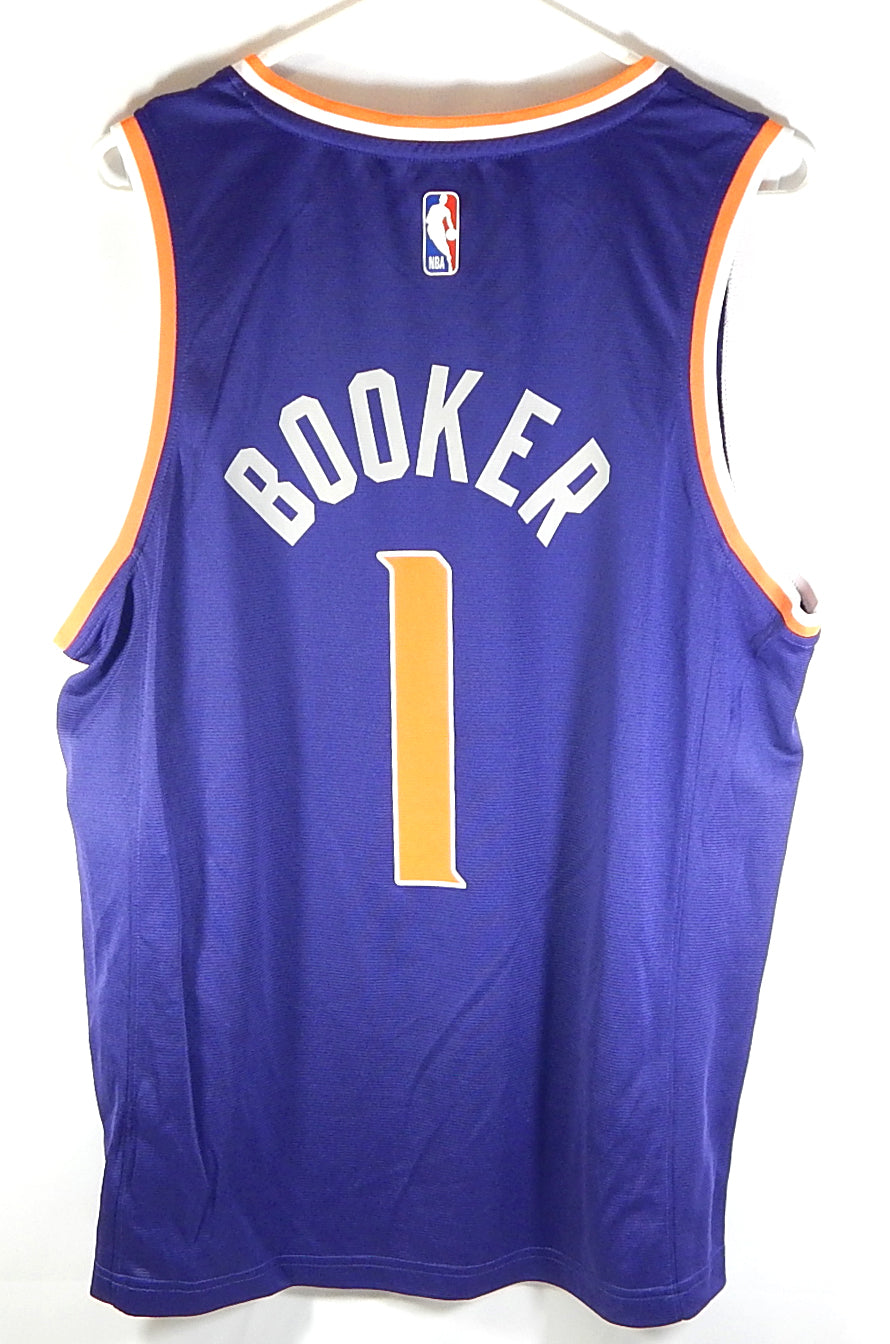 Devin Booker #1 Phoenix Suns Fanatics Fast Break NBA Jersey Purple New 2XL Pic2