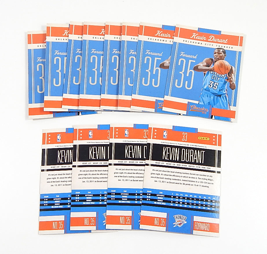 Lot of (12) 2010-11 Panini Classics Kevin Durant #33 Pic2