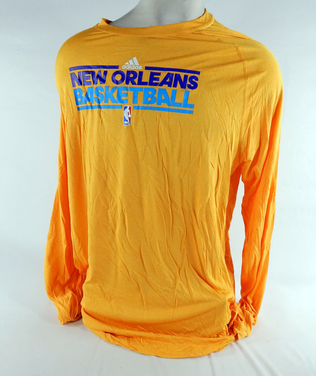 2011-12 New Orleans Hornets Team Issued Yellow LongSleeve Training Shirt 3XLT 14
