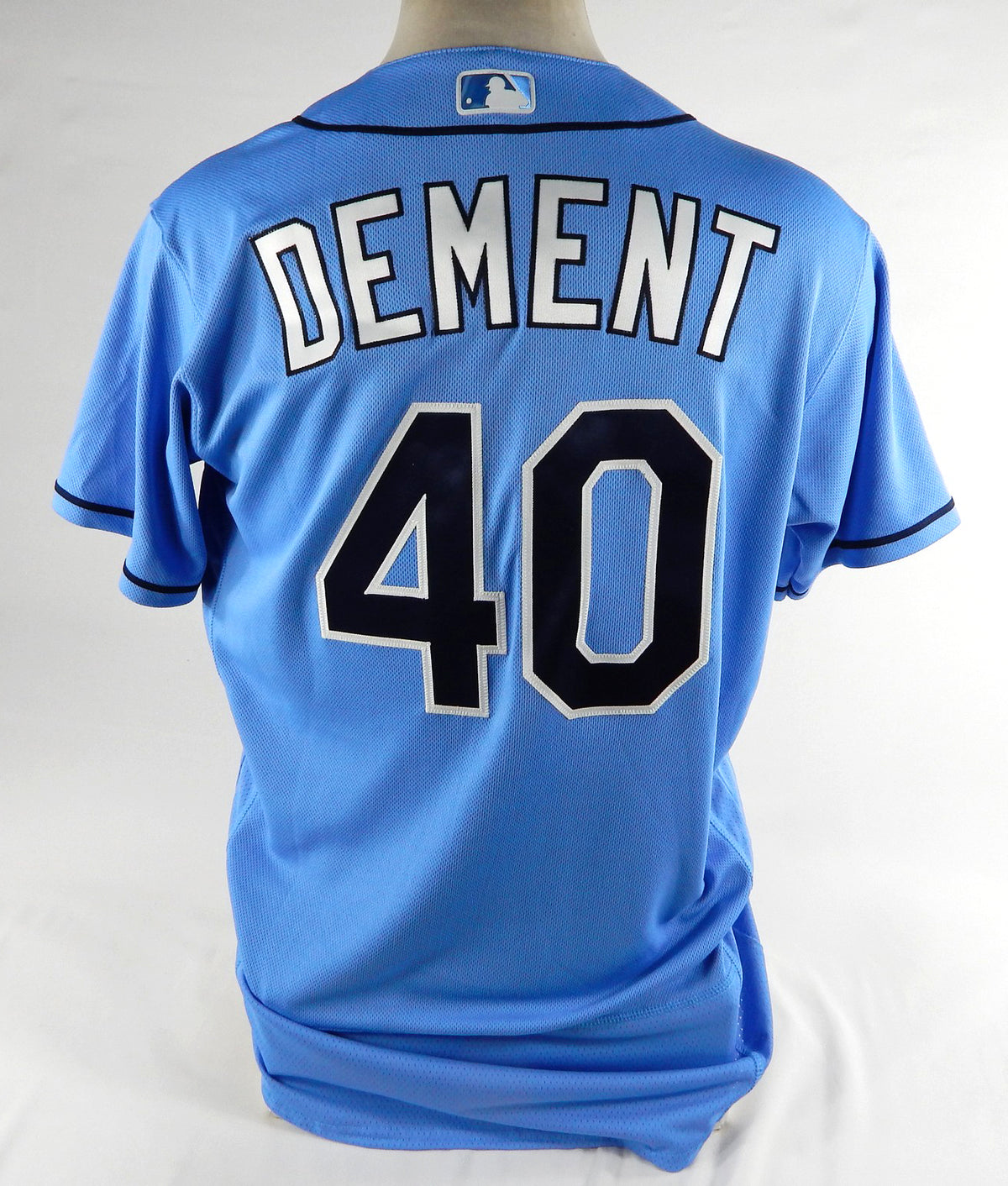 2023 Tampa Bay Rays Dan Dement #40 Game Issued Blue Jersey ST BP 44 DP72465