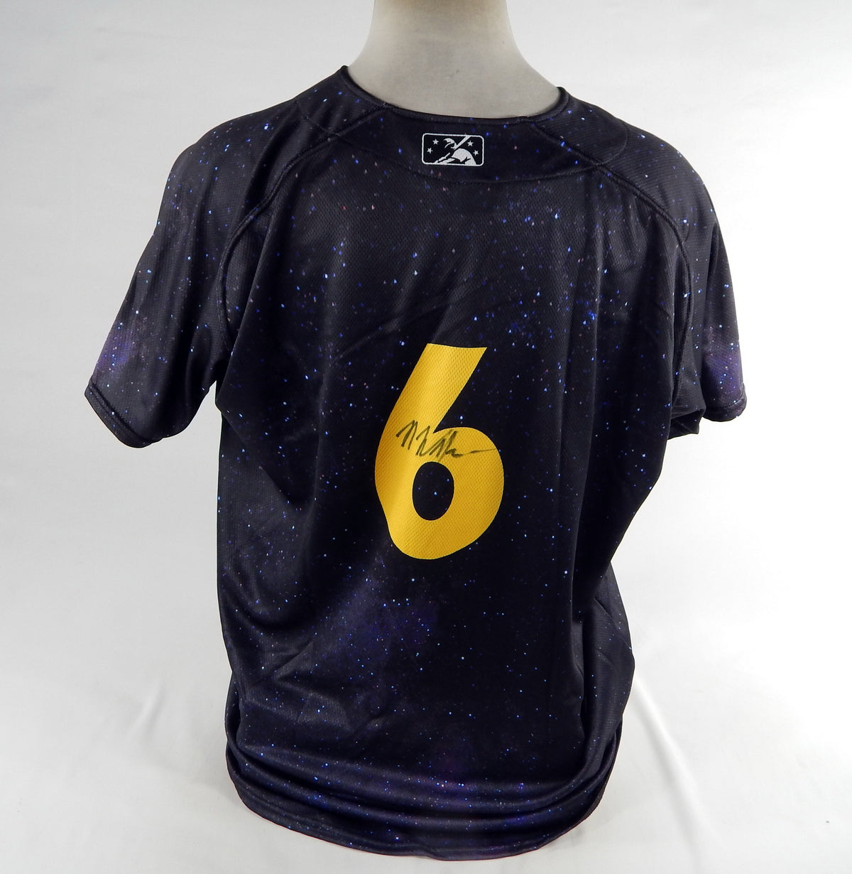 2022 Fresno Grizzlies Nic Wilson #6 Game Used Black Jersey Star Wars 46 9 Pic2