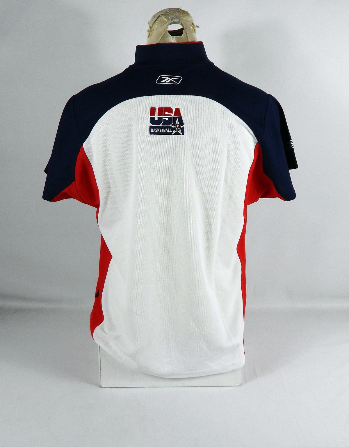 2000s Team USA Basketball Game Issued White Shooting Shirt LT DP72149 Pic2