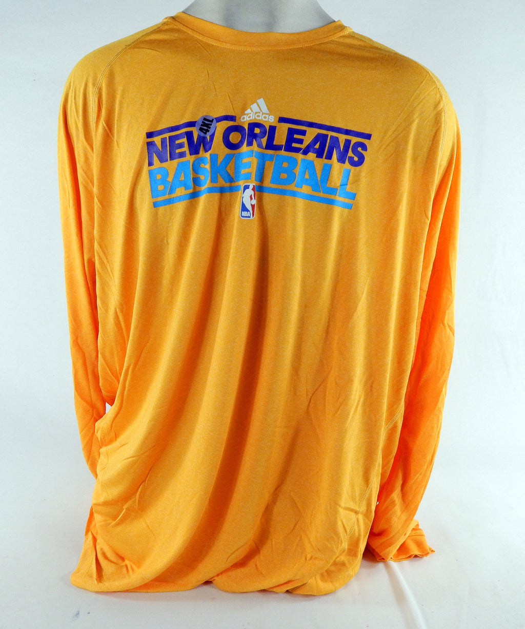 2011-12 New Orleans Hornets Team Issued Yellow LongSleeve Training Shirt 4XLT 16