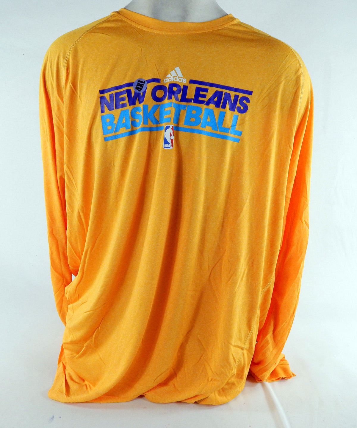 2011-12 New Orleans Hornets Team Issued Yellow LongSleeve Training Shirt 4XLT 16