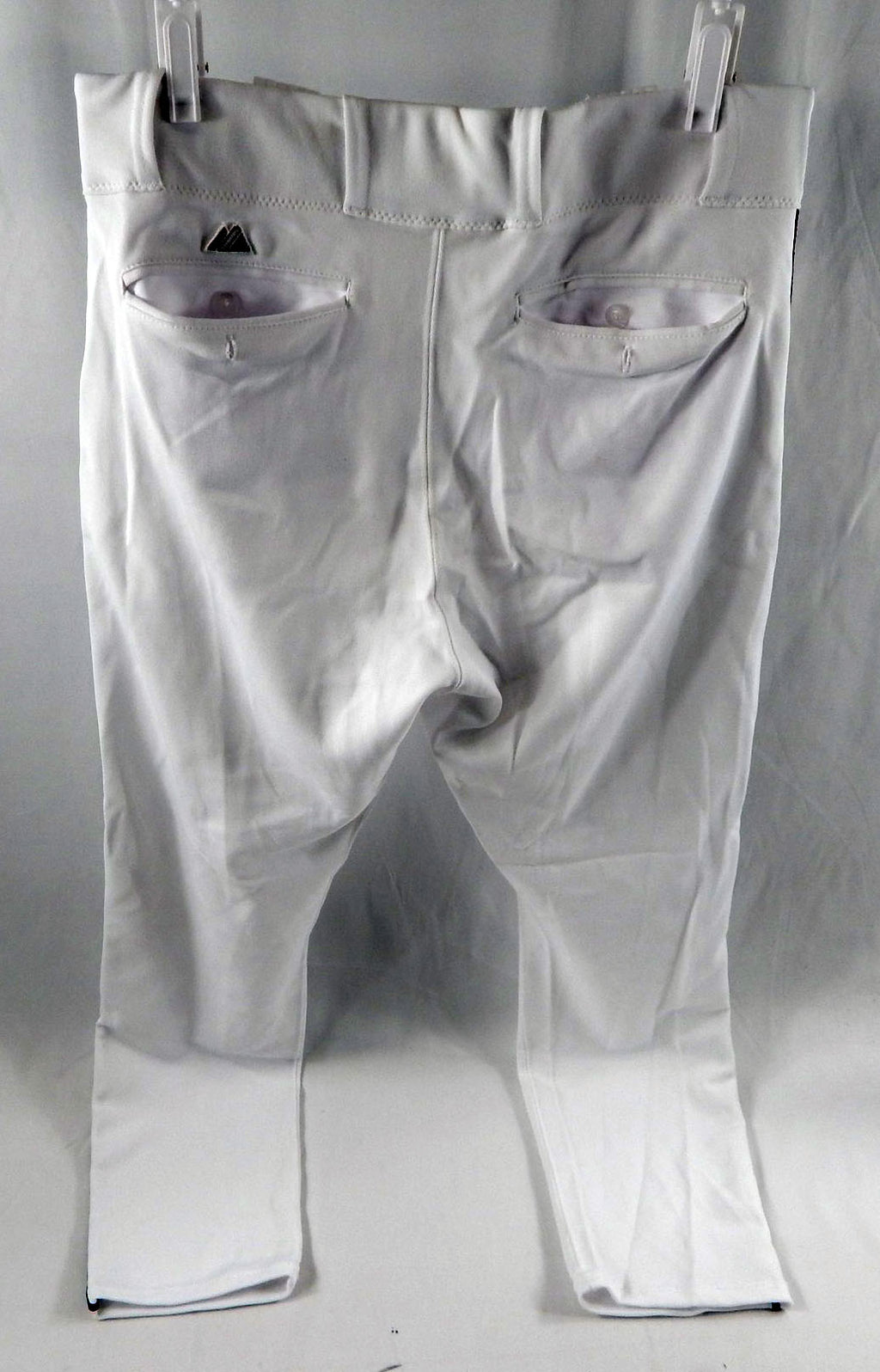 2014 Miami Marlins Derek Hill #7 Game Used White Baseball Pants 35-35 DP113577 Pic2