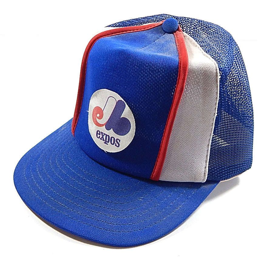1970's 1980's Montreal Expos Vintage Mesh Trucker Snapback Hat Pic2