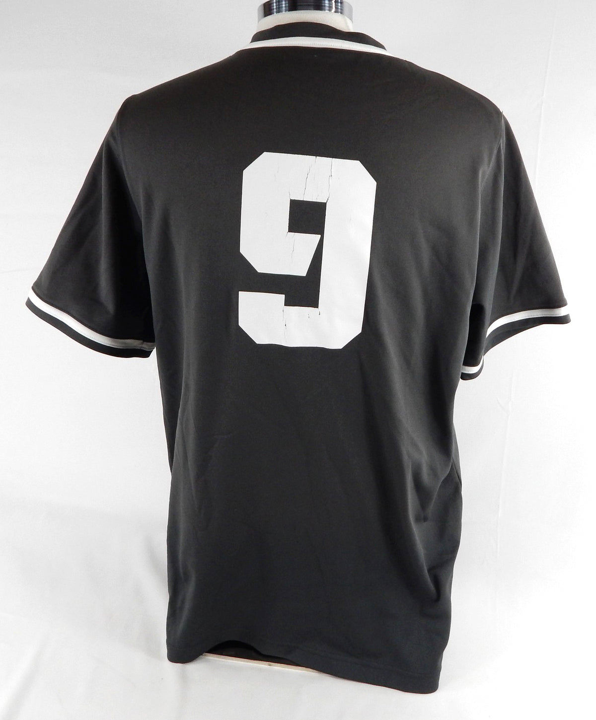 2023 Texas Christian Frogs #9 Game Used Grey Practice Jersey Baseball L 758 Pic2