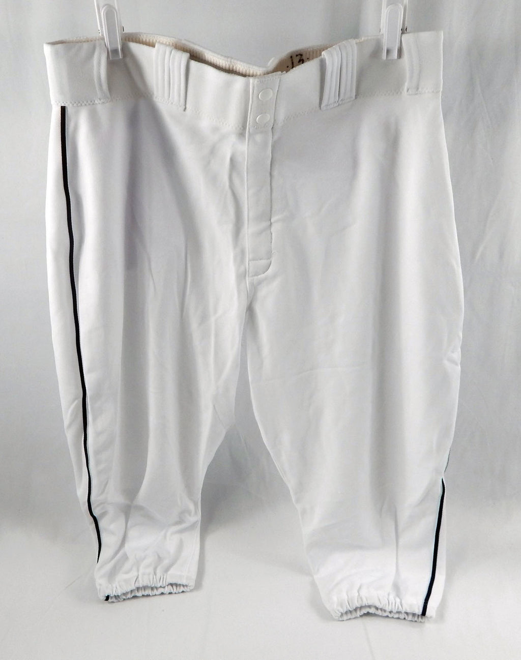 2014 Miami Marlins Marcell Ozuna #13 Game Used White Baseball Pants 37 DP113578