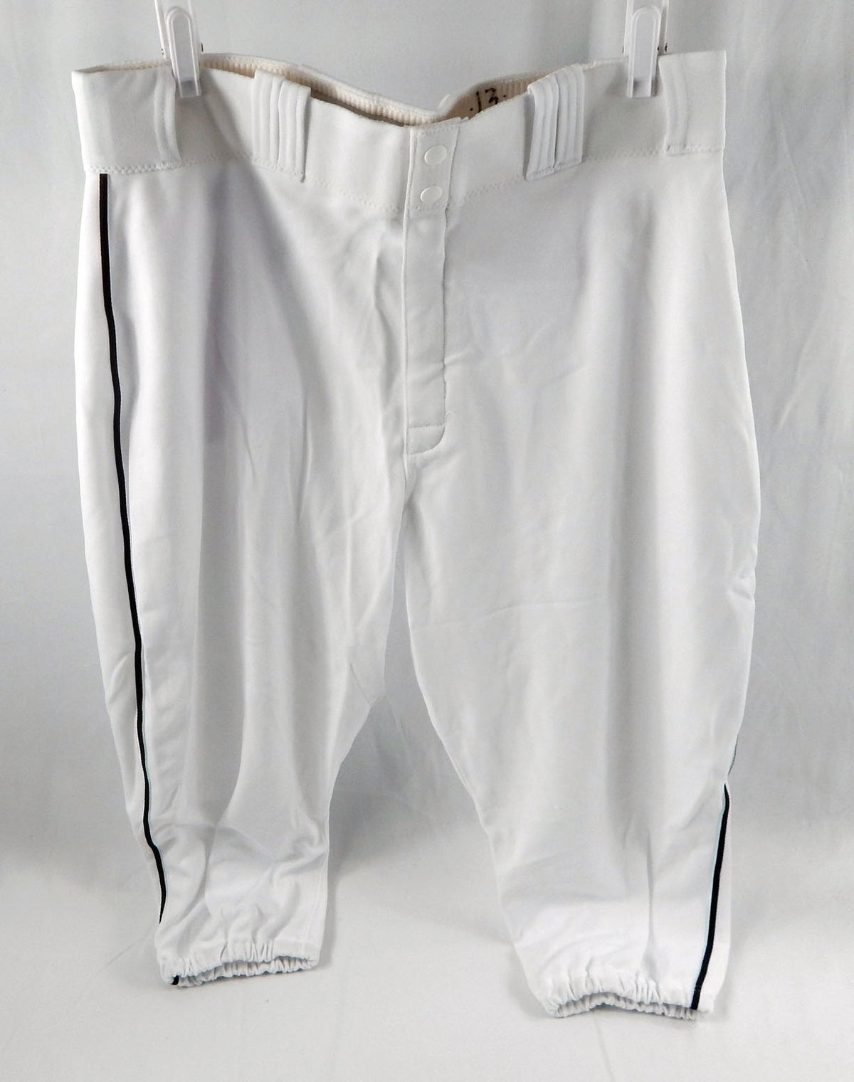 2014 Miami Marlins Marcell Ozuna #13 Game Used White Baseball Pants 37 DP113578