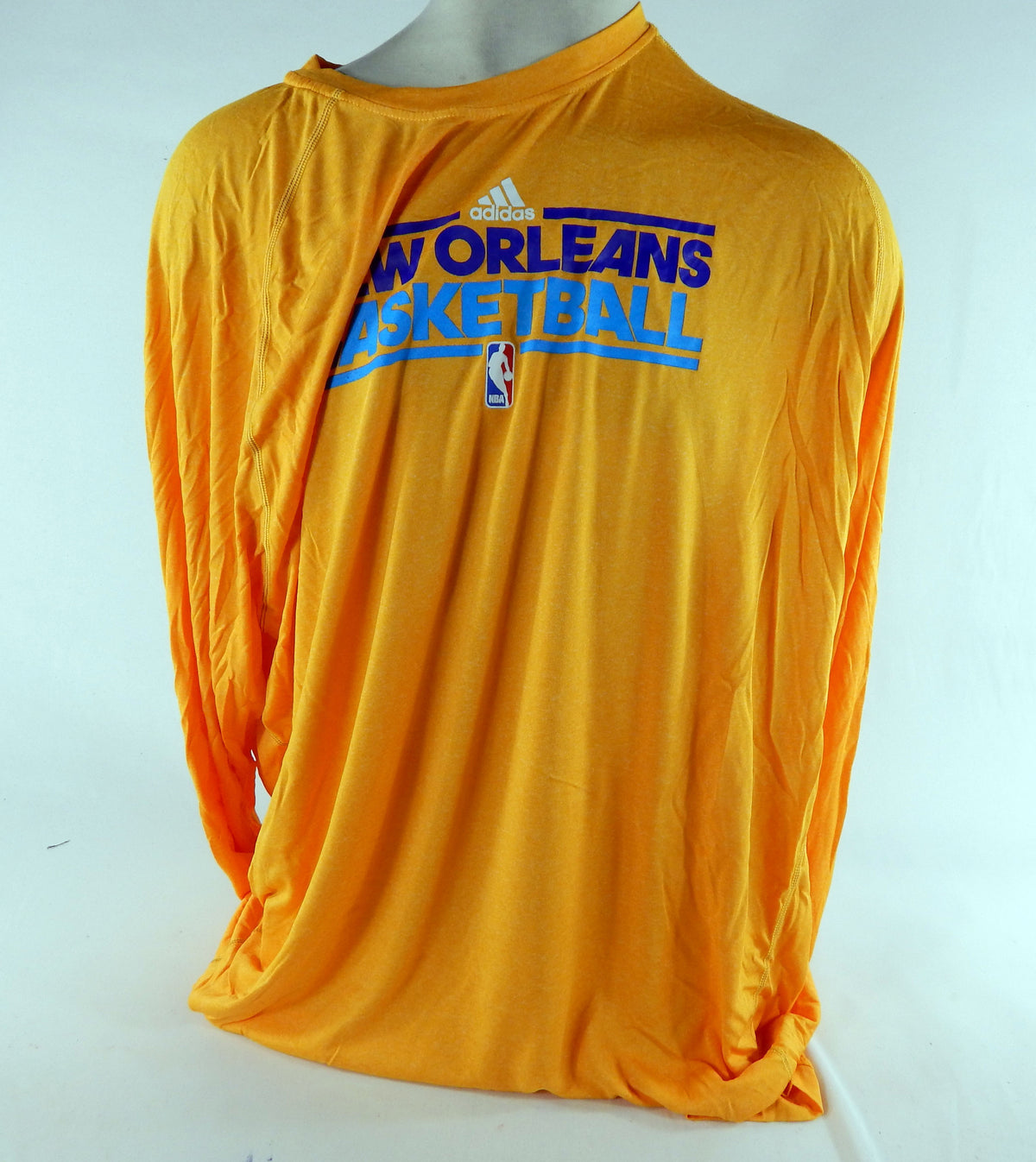 2011-12 New Orleans Hornets Team Issued Yellow LongSleeve Training Shirt 4XLT 17