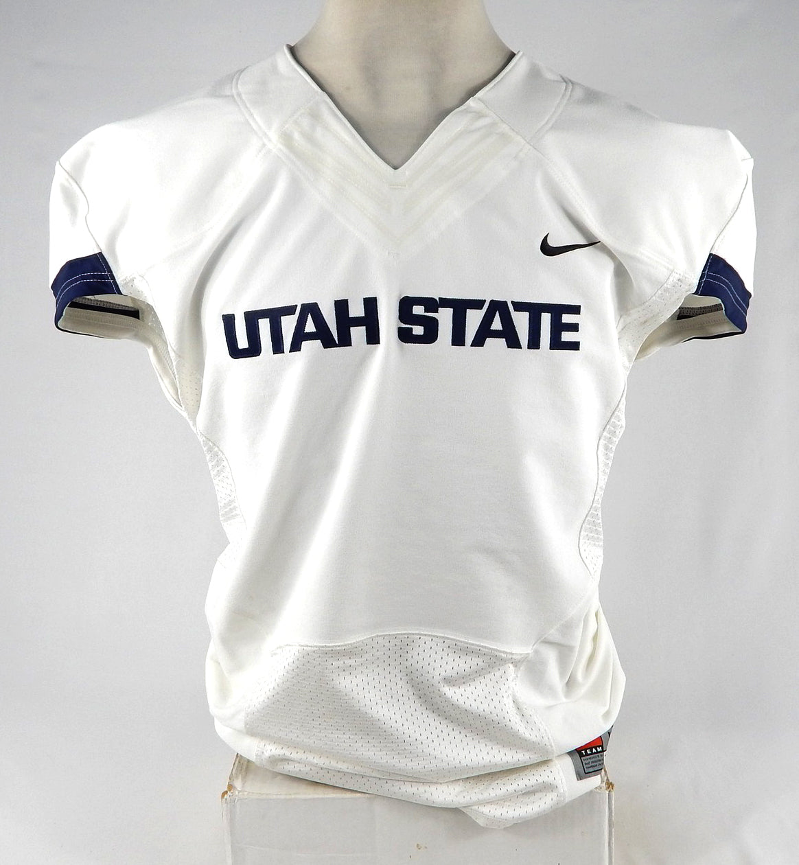 2013-15 Utah State Aggies Blank Game Issued White Jersey XL 115