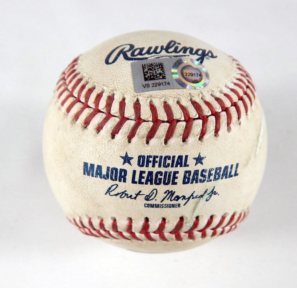 2023 Diamondbacks Nationals Game Used Baseball Zach Davies Lane Thomas Double