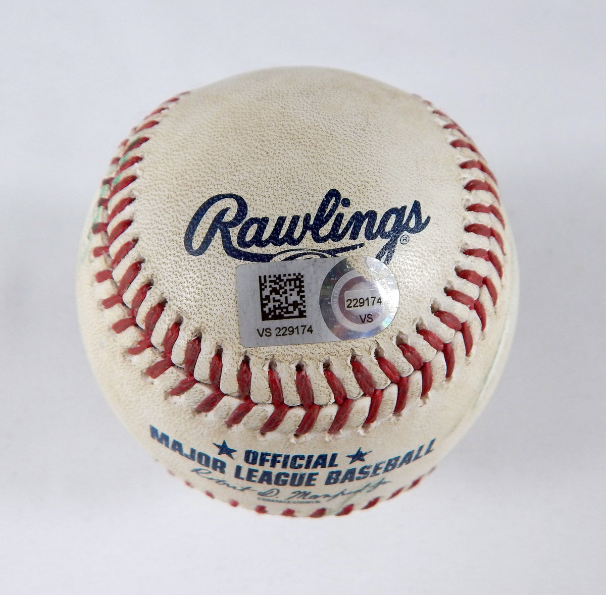 2023 Diamondbacks Nationals Game Used Baseball Zach Davies Lane Thomas Double Pic2