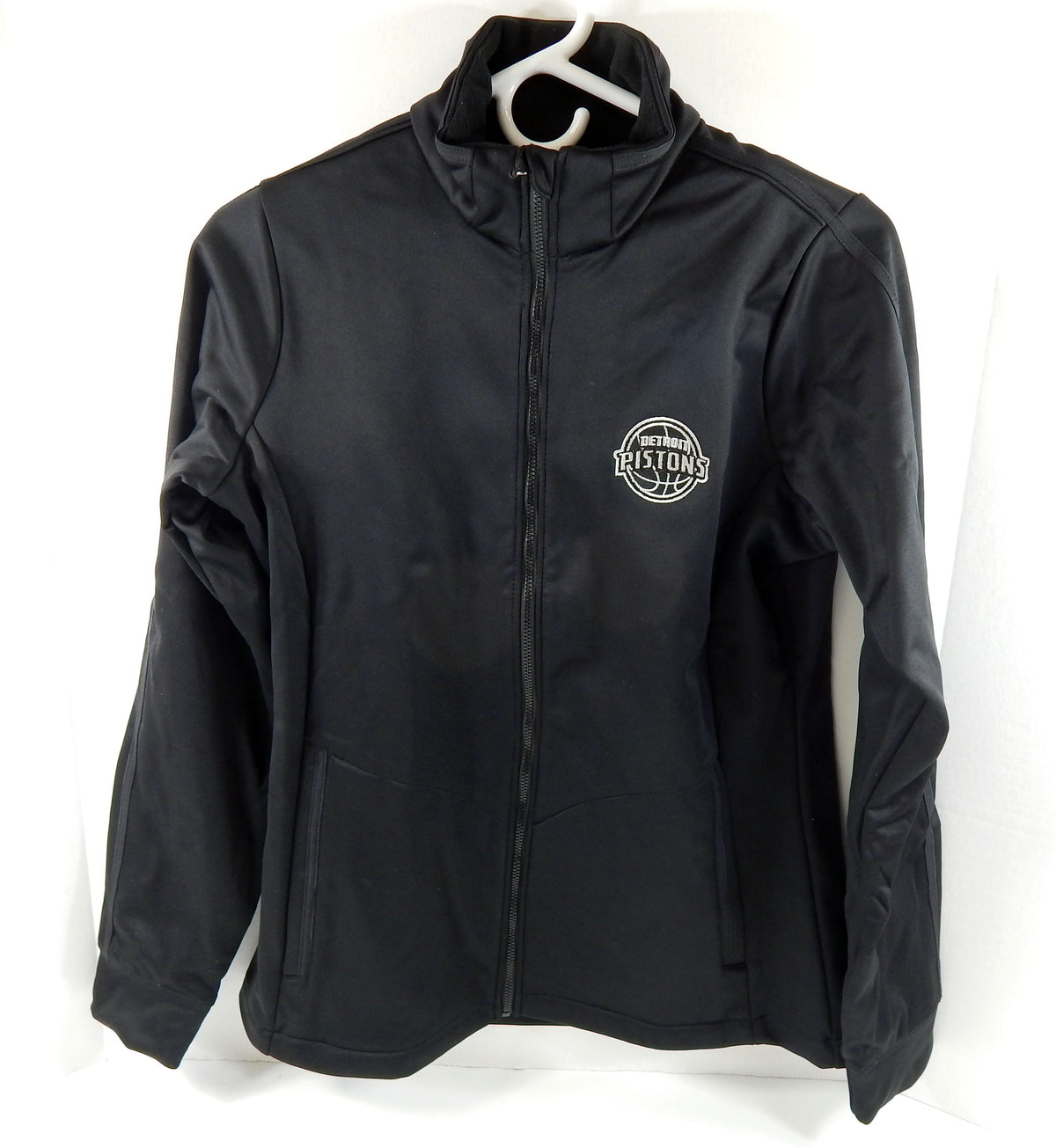 2015-16 Ladies Detroit Pistons Black Zip Up Jacket Golf S  74S