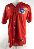 Kansas Jayhawks #41 Game Issued Red Jersey Baseball 42 950