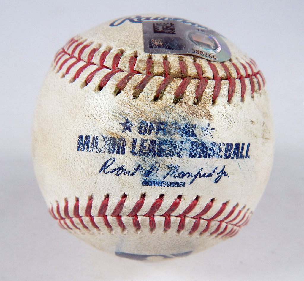2023 White Sox Nationals Game Used Baseball Jose Urena Ildemaro Vargas Single